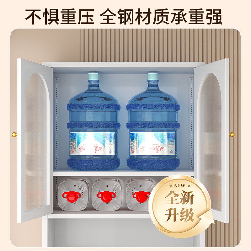 【钢制】办公家具书柜带玻璃门防尘书架铁艺置物柜立柜展示柜书柜