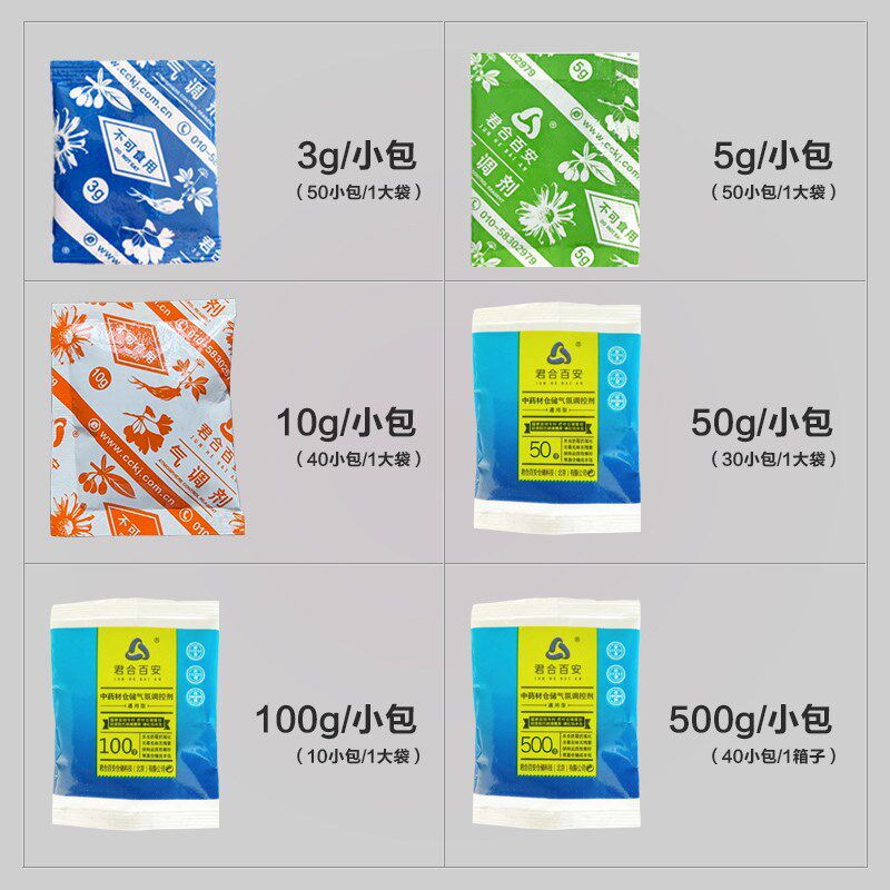 君合百安中药材储存防虫霉气调剂干燥剂食品用大包防潮包袋全规格