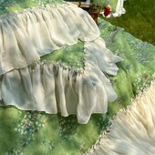 精选南国翡翠浪漫古风夏季 天丝棉夏凉被四件套空调被法式 花边薄