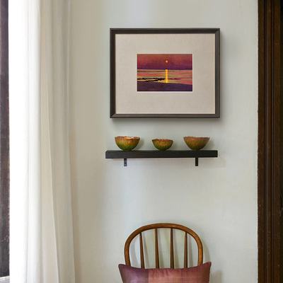 加安加丽小众艺术复古装饰画客厅餐厅风景挂画玄关背景壁画墙画