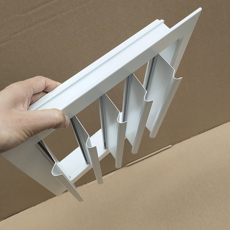 厂家直销中央空调通出风口铝合金自垂式室内电机排气百叶窗有现货