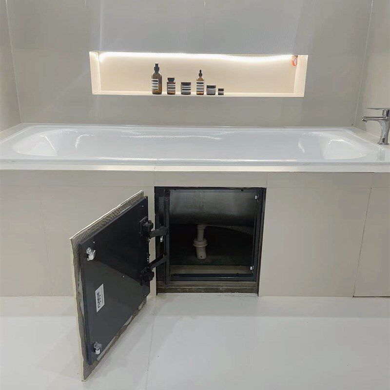 卫生间瓷砖隐形检修口地暖分水器浴缸下水管空调外机暗藏式检查口