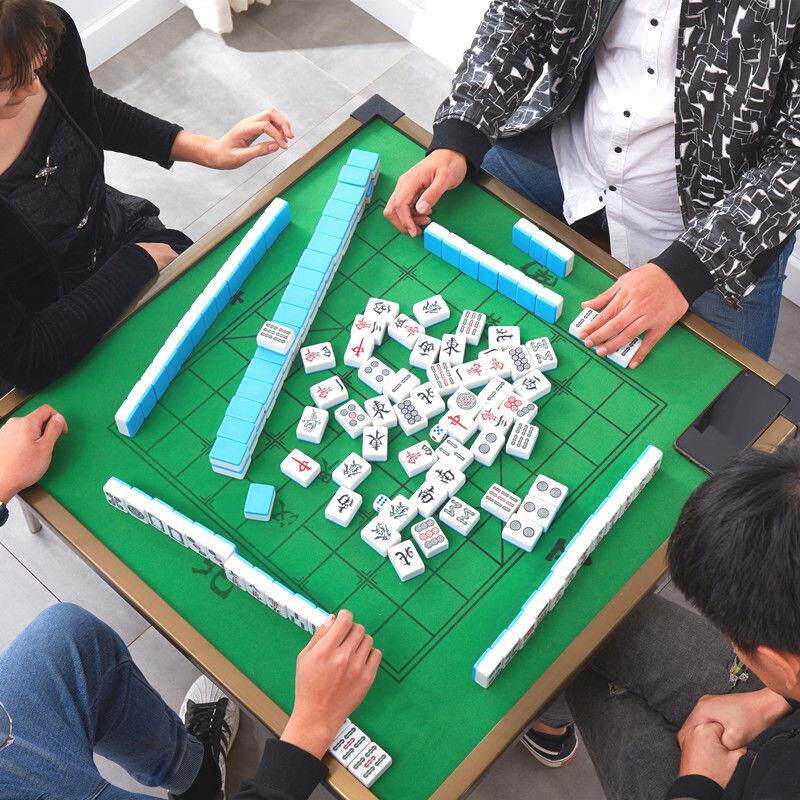 可升降折叠麻将桌简易手搓家用面板现代多功能桌便携式麻雀台桌子