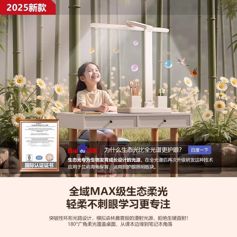 学习台灯防近视专用护眼大学生卧室宿舍充插两用灯充电插电新款