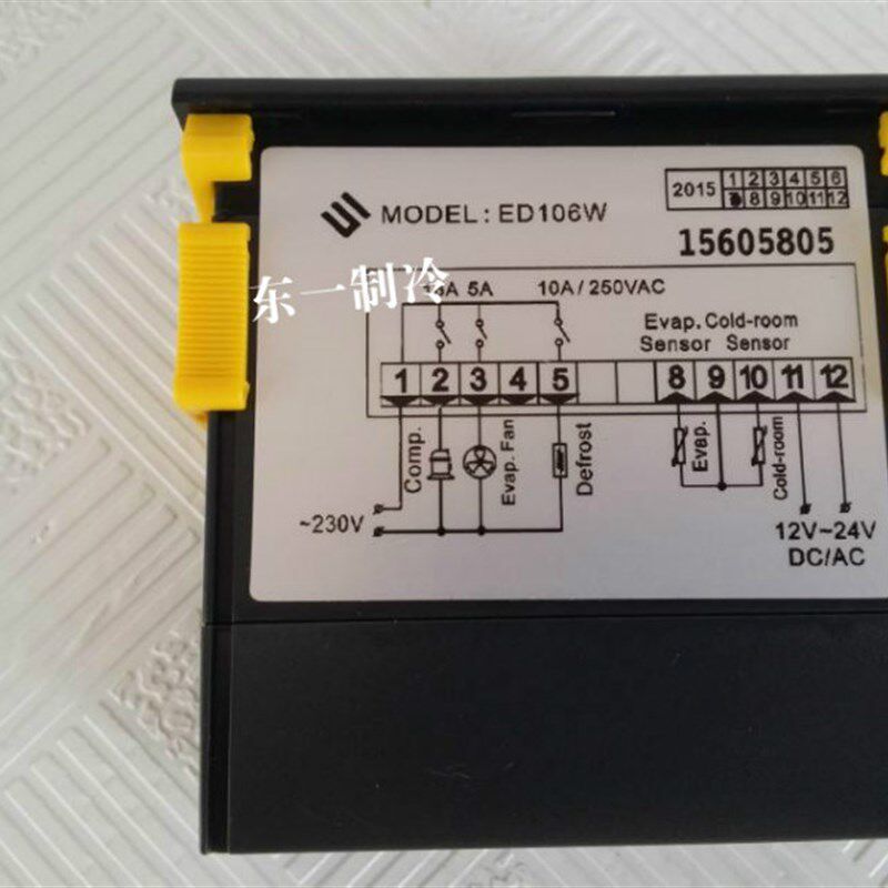ED106W 12~24VAC/DC 冷藏车电子温控器智能电子温度控制器 调节器