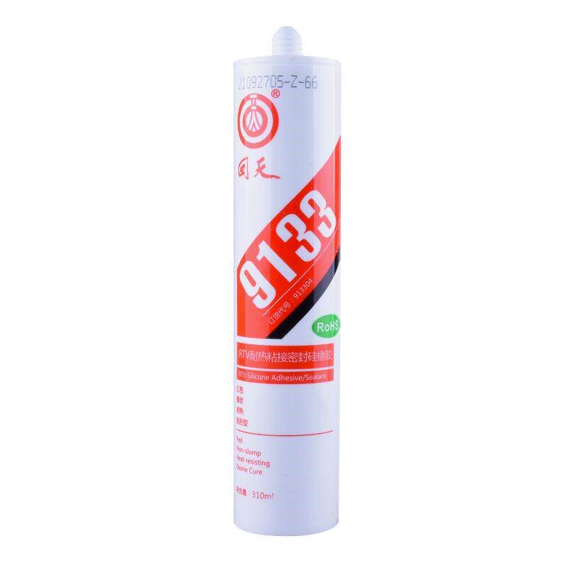 回天9133耐高温平面密封胶 防水防霉耐热粘接玻璃胶310ml
