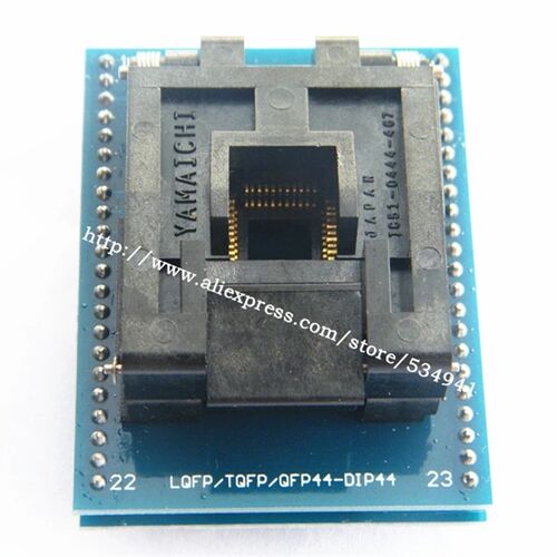 TQFP44转DIP44烧录座SA245A测试适配VQFP LQFP座IC51-0444-467