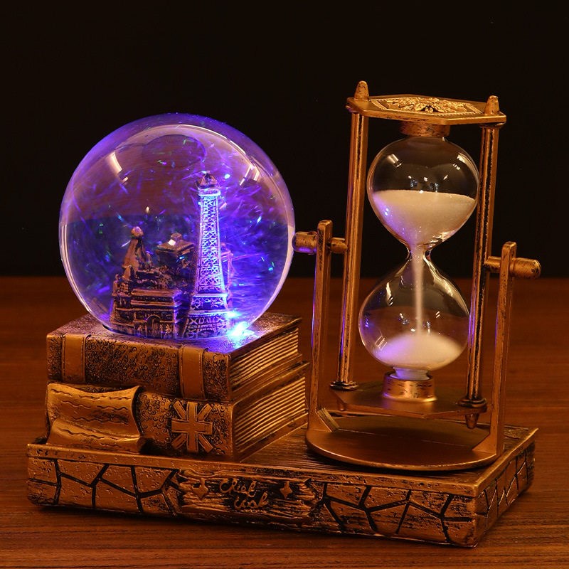复古沙漏计时器水晶球音乐盒生日礼物女生闺蜜实用文艺范毕业礼品