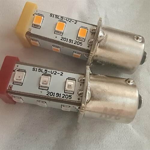 台湾TEND天得三色LED灯泡S15-L57G/O/R 24V S15-L47 S15-l4-l5-l6
