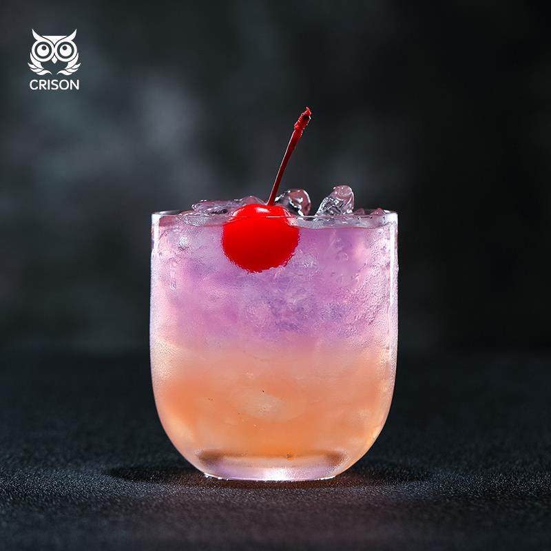 WK5301 CRISON柯瑞森圆底水晶玻璃水杯酒吧威士忌洋酒鸡尾酒家用