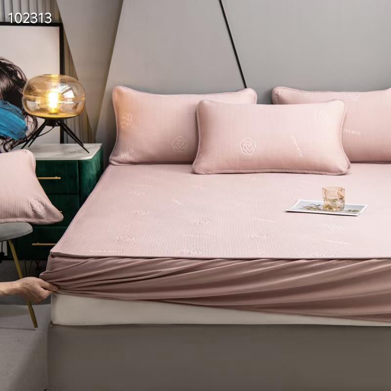 夏季轻奢A类凉感丝凉席床笠款1.8x2x2米空调凉席子冰丝席可水洗