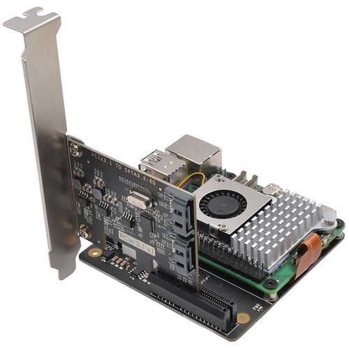 树莓派5PI5 PCle转标准PCIe x4插槽扩展板兼容多种PCIe扩展 X1010