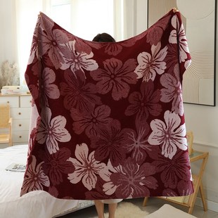 精选内蒙古塞上驼混绒提花毛毯羊绒毯保暖毯子盖毯羊毛毯披毯盖毯