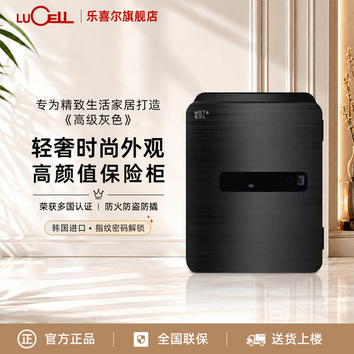 韩国进口家用指纹密码保险柜小型