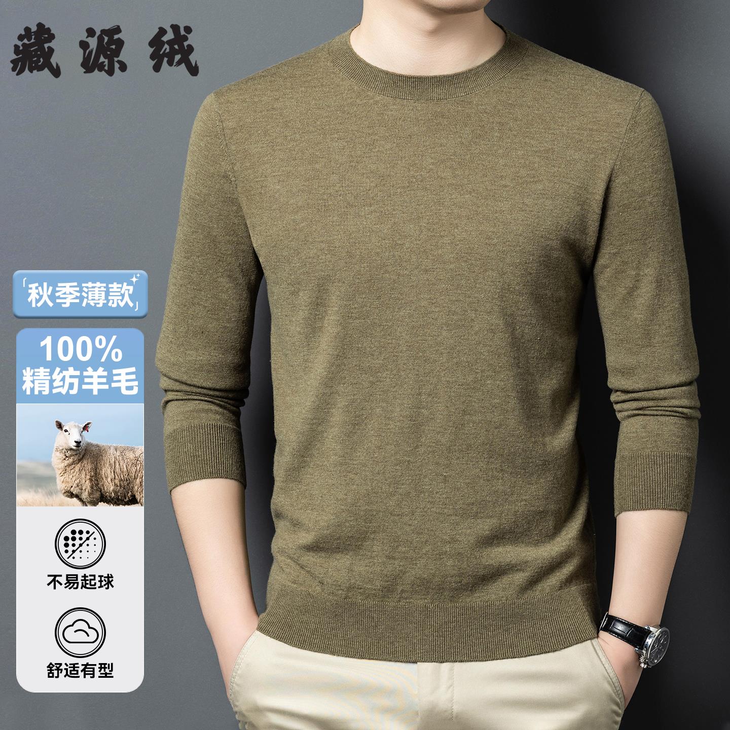 2025秋季新款羊毛衫男100纯羊毛