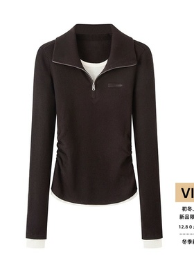 arioser艾诺丝娃官方旗舰店2025冬季新款长袖针织衫毛衣AR804115