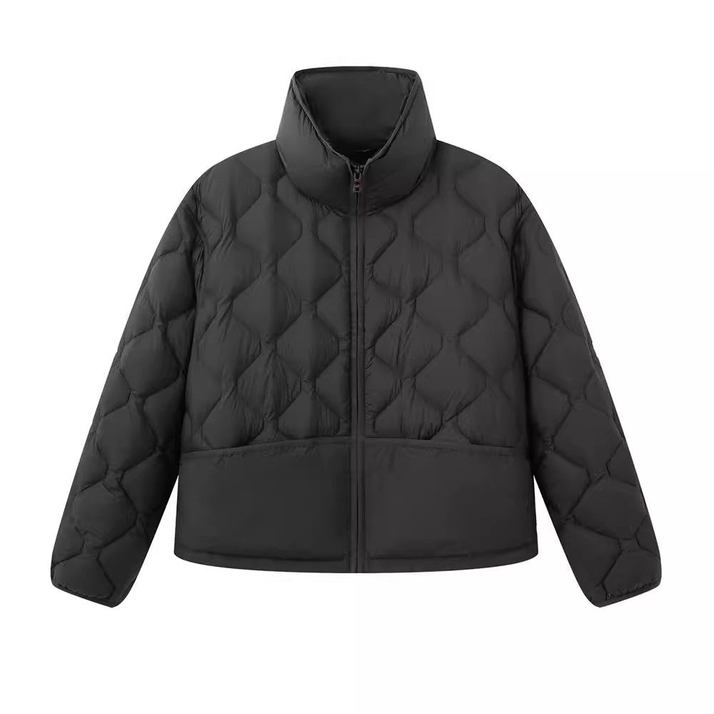 arioser艾诺丝娃官方旗舰店25冬立领短款轻薄羽绒服外套AR004002