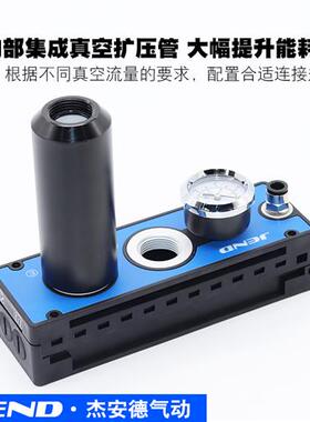 大流量大吸力多级真空发生器AMC25/50/75气动泵负压产生器替VTM