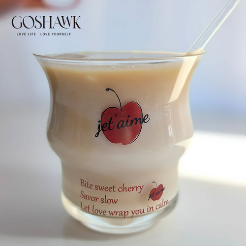 GOSHAWK樱桃恋语耐热水晶玻璃杯