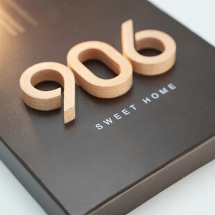 精选免接线磁吸充电感应灯门牌标牌入户门工作室门牌号挂牌定制