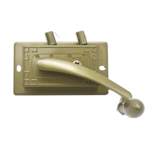 精选好升降凉晾衣架配件双杆式手摇器通用免打孔太太手动伸晒衣架