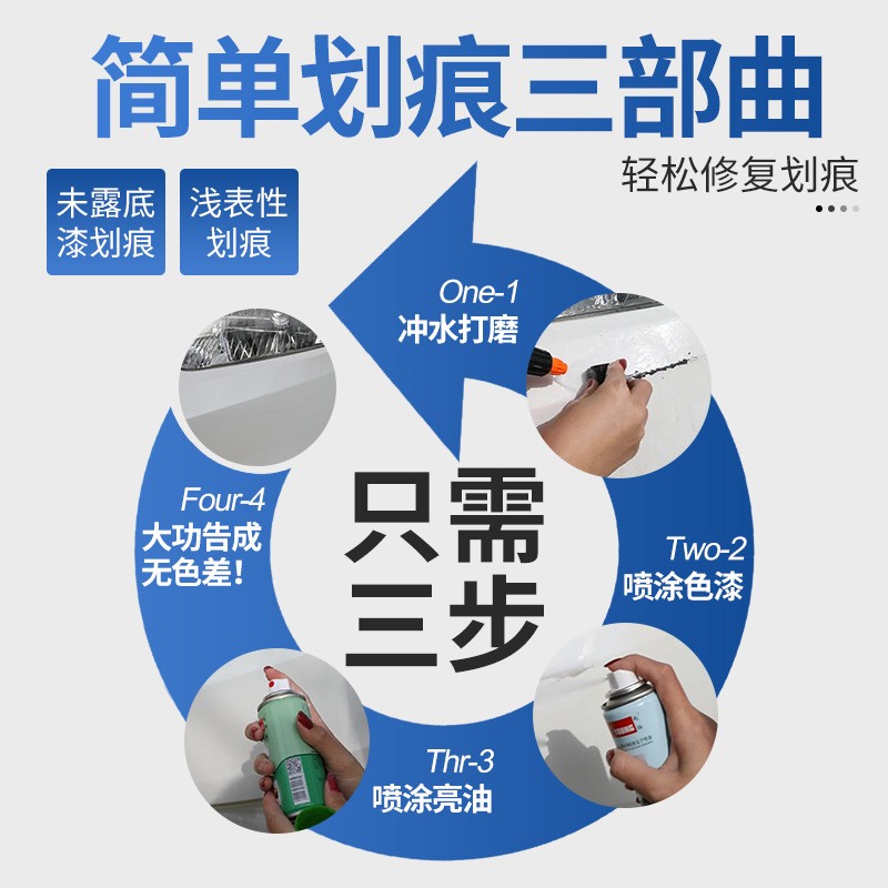 雪佛兰科鲁兹自喷漆奥丁灰汽车油漆补漆笔车漆修复晶石黑波尔红色