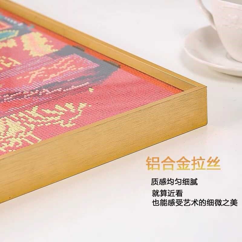 定制尺寸画框十字绣钻石画外框自装裱框金属相框铝合金边框表框架