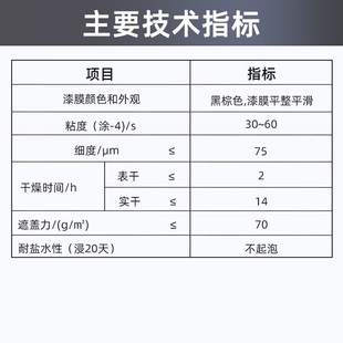 精选千居美 沥青船底漆 金属防锈漆防腐底漆耐泡水环氧沥青漆船舶