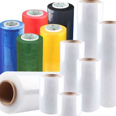 新品厂促定制PE缠m绕膜50cm拉伸膜塑料薄膜透明工业保鲜膜大卷打