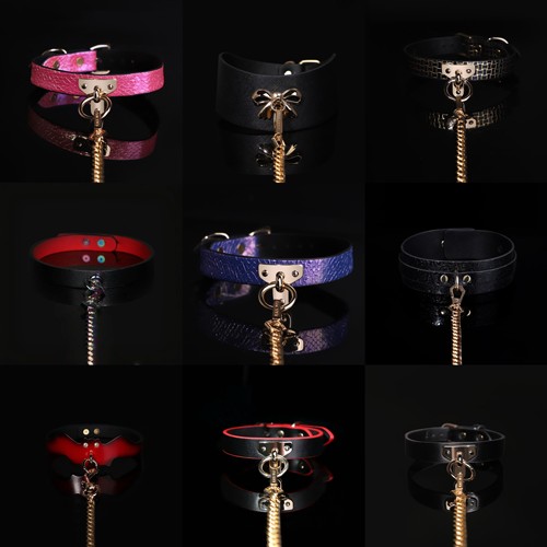 Midnight Diary皮质项圈T字颈环choker项链k9牵引绳「项圈合集」