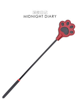 Midnight Diary双层长柄皮拍马鞭小圈SP实践工具皮鞭镂空猫爪拍