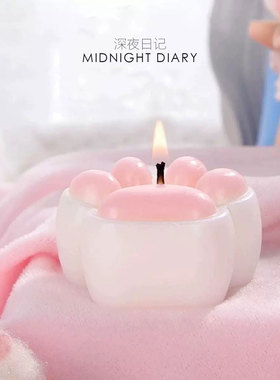 Midnight Diary可爱猫爪低温蜡烛45度不伤皮肤情侣互动安全k9滴蜡