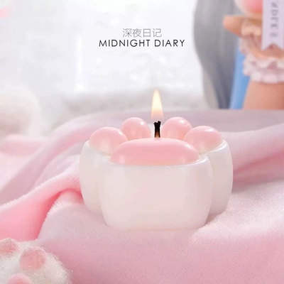 Midnight Diary可爱猫爪低温蜡烛45度不伤皮肤情侣互动安全k9滴蜡