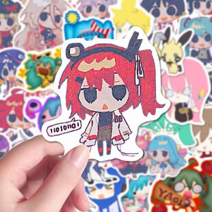 96张VOCALOID贴纸初音未来重音teto周边创意diy装饰桌面墙面贴纸