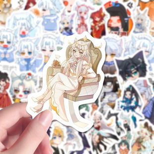 创意diy装 卡通Q版 饰贴纸 故事贴纸奇喵宇宙二次元 216张奇喵君