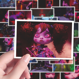 159张波比 游戏时间贴纸大蓝猫瞌睡猫poppy表情包游戏手账周边