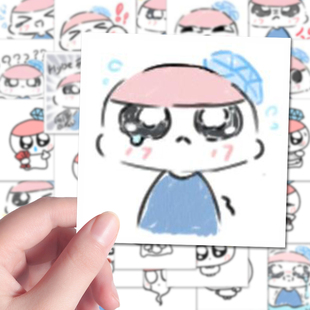 144张蹦蹦表情卡通贴纸Seventeen男团周边DIY物料手账防水贴纸