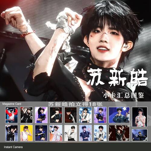 72张苏新皓TOP重二周年演唱会舞台直拍神图自制周边小卡收藏纪念