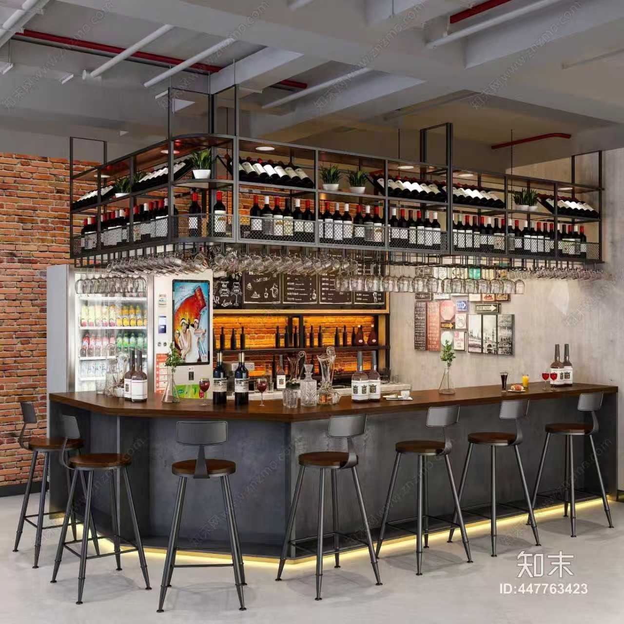 定制酒吧不锈钢吊架悬挂酒架餐厅不锈钢吊柜水吧台餐厅金属架子