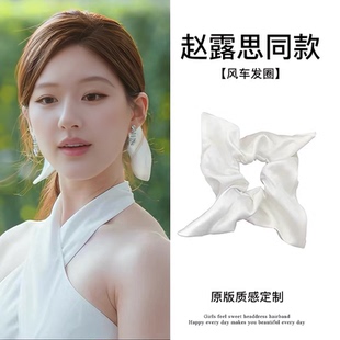 发绳发饰 缎面头绳头饰新款 许我耀眼赵露思许妍同款 大肠发圈女法式