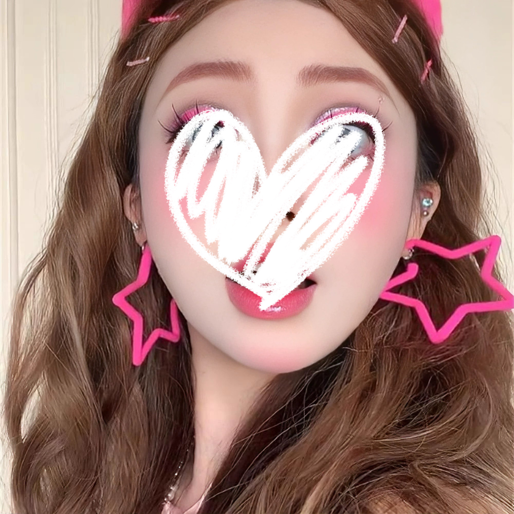 多巴胺女孩星星耳环辣妹学院少女风耳饰糖果色五角星时尚夸张耳饰