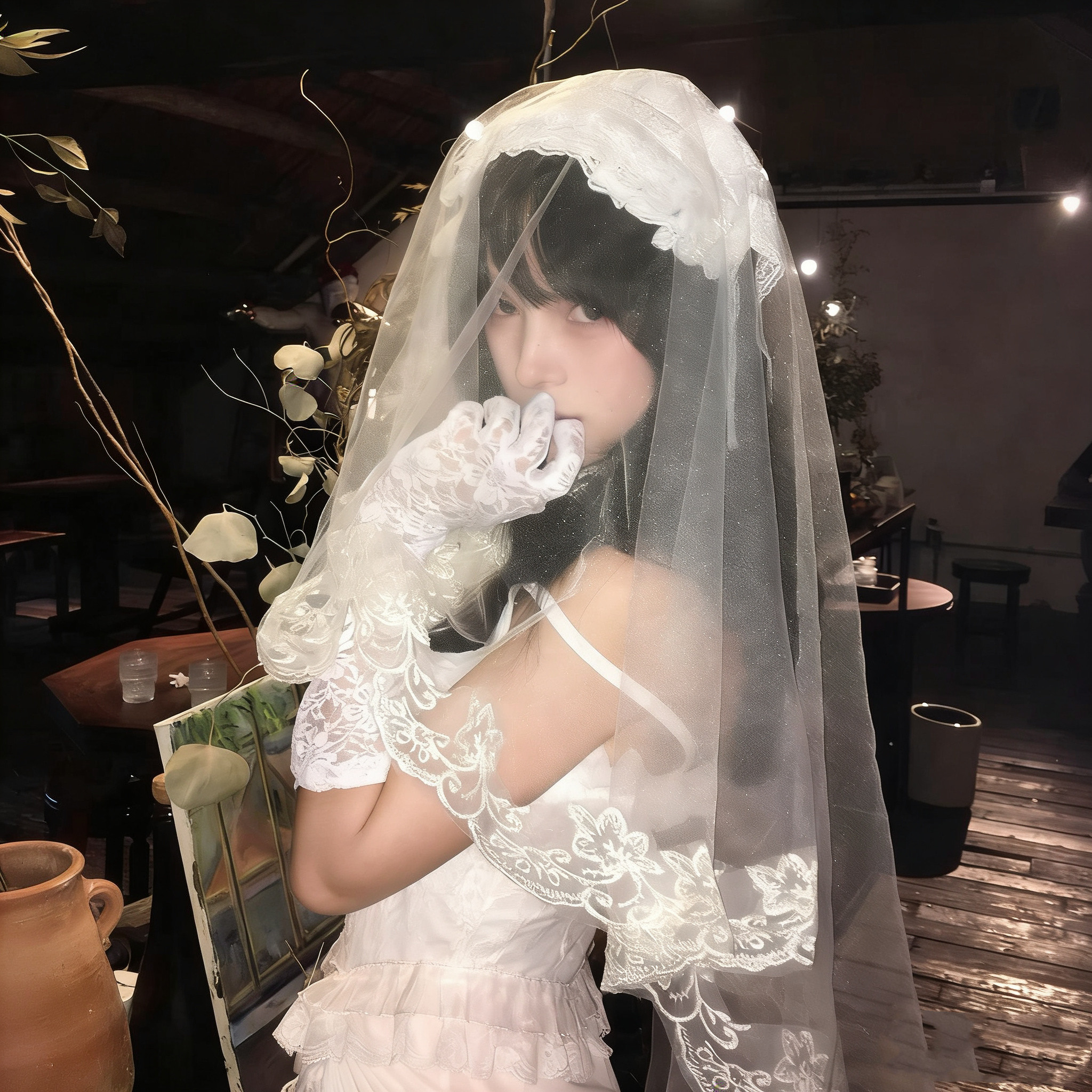 法式洛丽塔Lolita白色蕾丝头纱女新娘优雅高级感万圣节cos头饰,服饰配件/皮带/帽子/围巾,头纱,淘宝优惠券,粉丝福利购,淘宝优惠卷