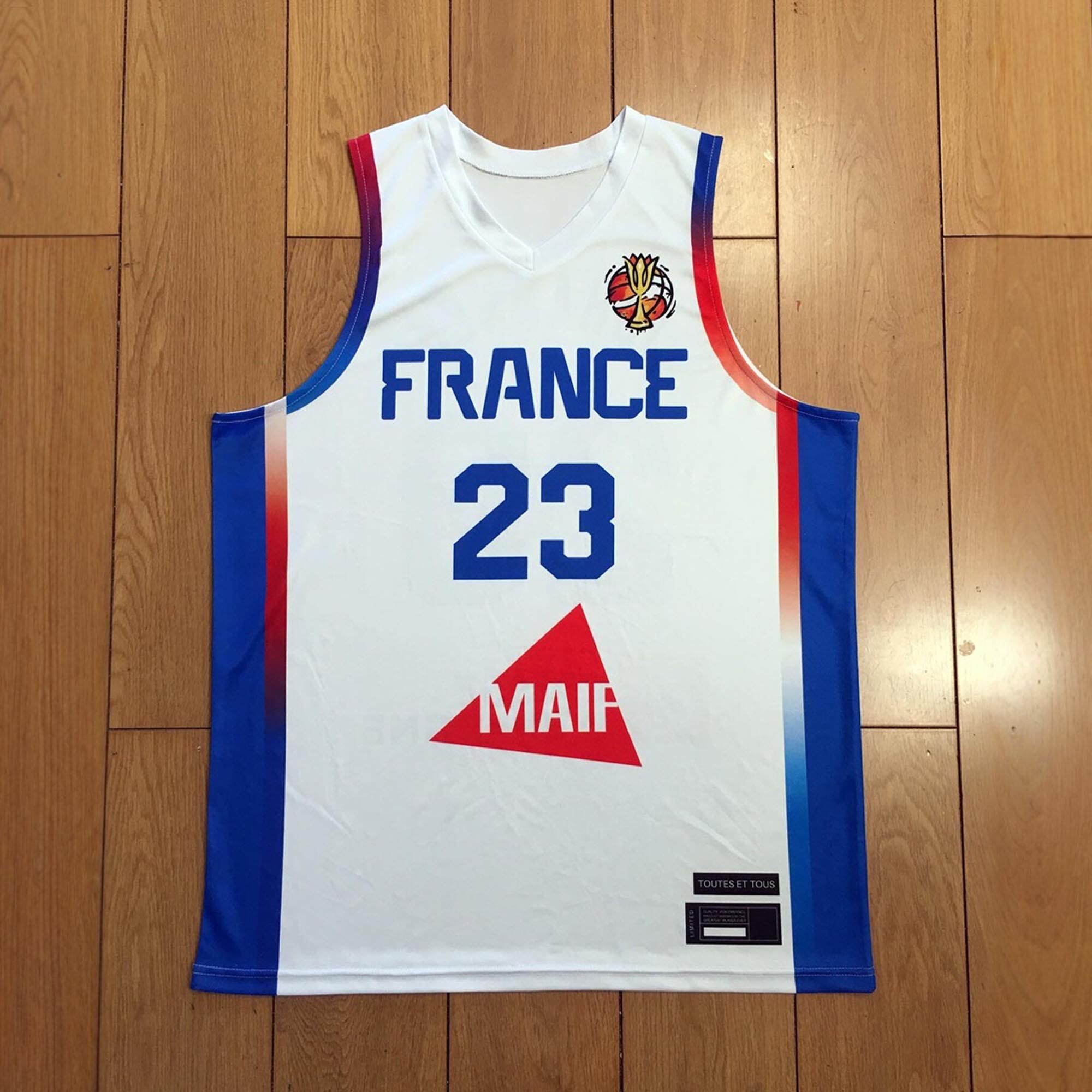 定制2026女篮世界杯法国队威廉姆斯约翰内斯比赛球衣篮球队服套装