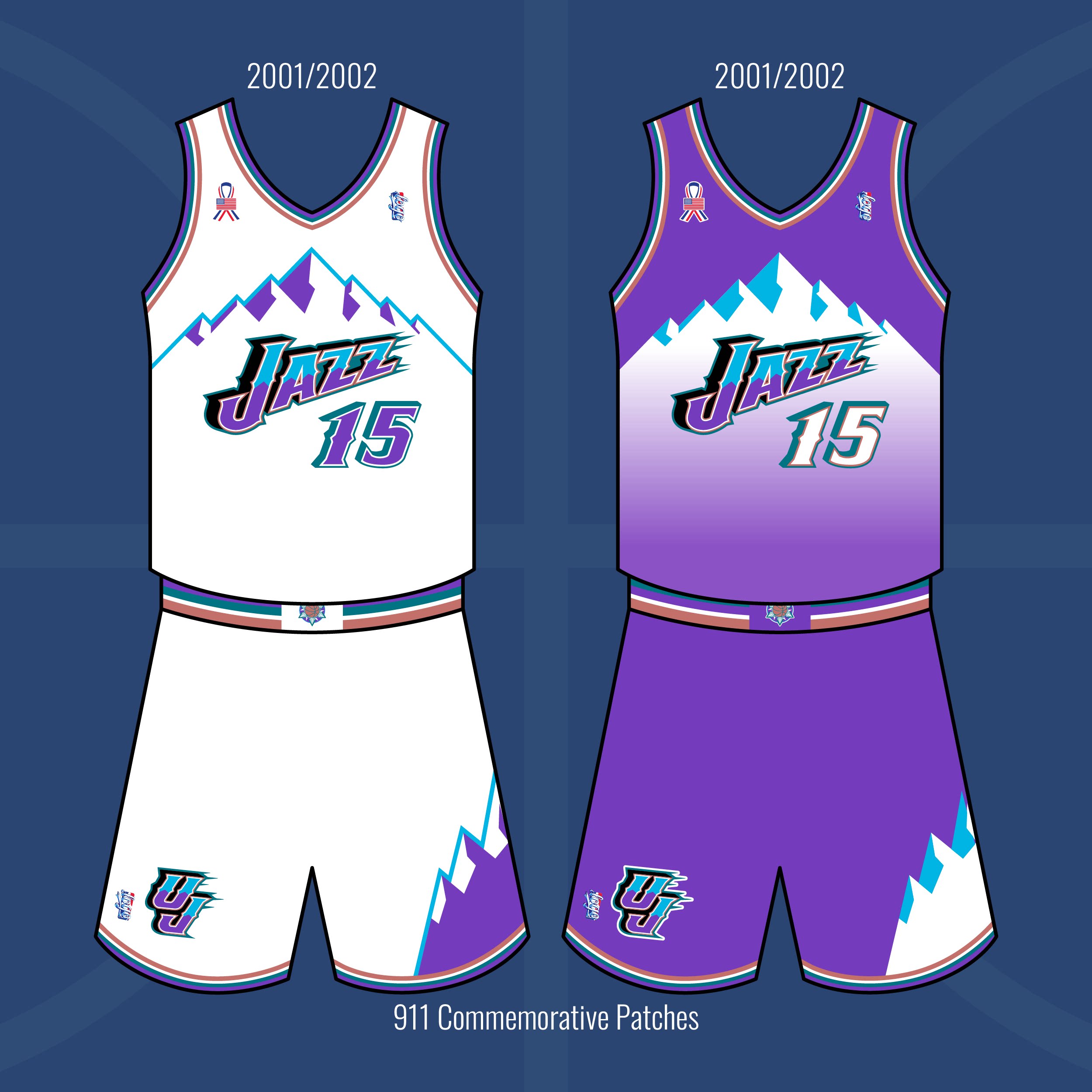 定制爵士队米切尔马尔卡宁戈贝尔克拉克森复古球衣比赛速干篮球服