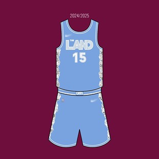 定制骑士队米切尔莫布利加兰詹姆斯乐福JR史密斯比赛篮球服套装男