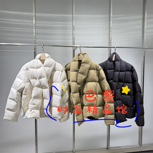 现货-JNBY江南布衣正品2025冬5P0C14030保暖轻柔围脖羽绒服白鸭绒