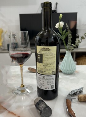 李里斯特城堡干红葡萄酒赤霞珠AOP葡萄酒法国原装进口6支