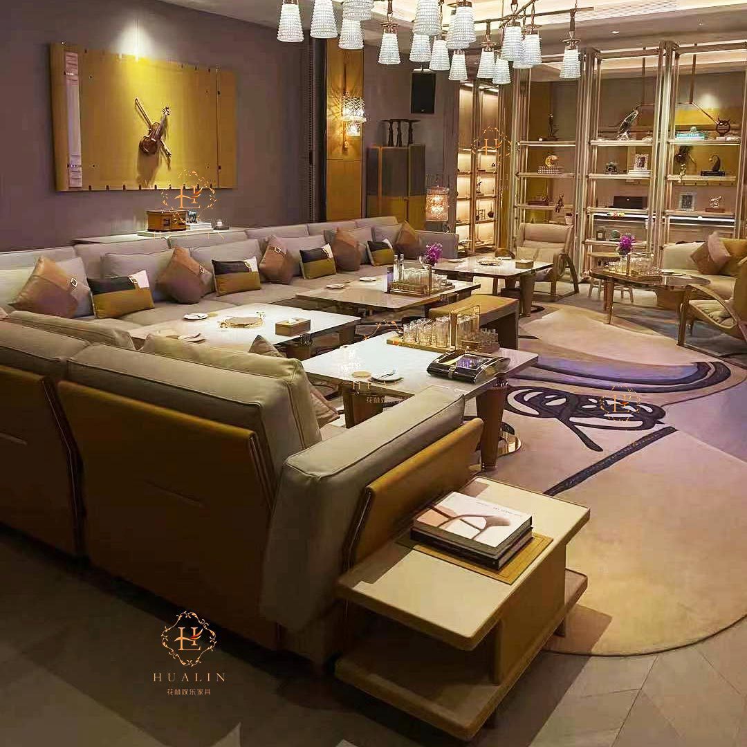 KTV酒吧沙发港式轻奢沙发酒店公司私人会所沙发别墅K歌影视厅沙发