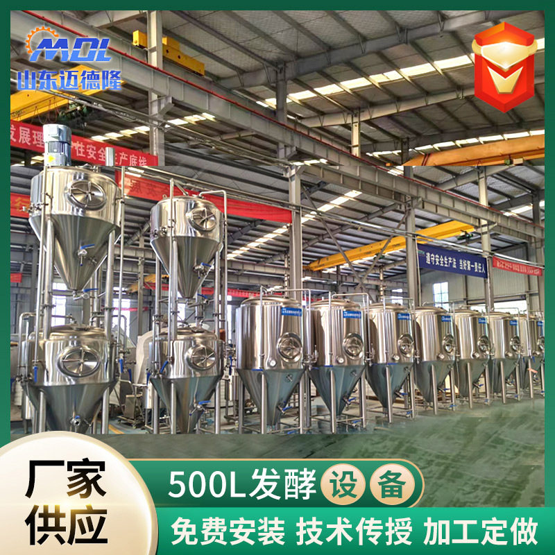 啤酒发酵罐源头工厂 不锈钢啤酒设备现货精酿啤酒发酵罐