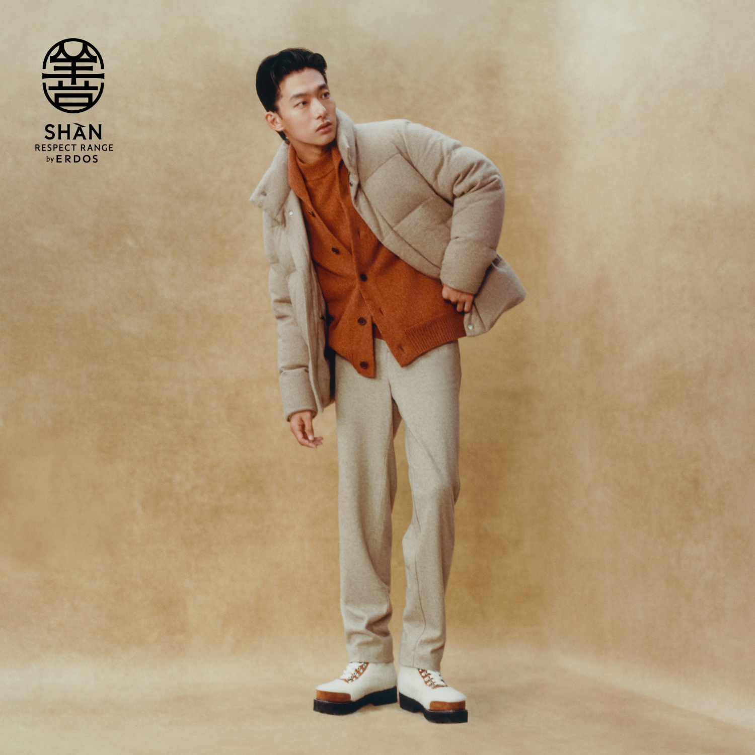 ERDOS男装羊绒牦牛绒混纺开衫